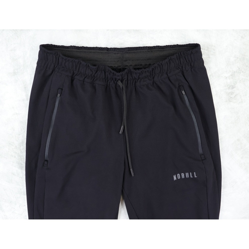 NOBULL Jogger Pants Mens Medium Black 28" Inseam Tapered Training Sweatpants - Picture 3 of 12